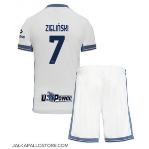 Inter Milan Piotr Zielinski #7 Vieraspaita Lapsille 2024-25 Lyhythihainen (+ shortsit)